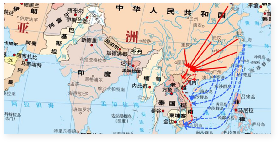 东南亚国际物流服务网络地图